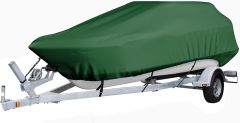 Center Console Boat Cover, 600D Heavy Duty Marine Grade Waterproof Tear Resistant Boat Covers, Fits Boats 17'-19' Long Beam Width up to 102", Trailerable Boat Cover with Support Pole, Blue