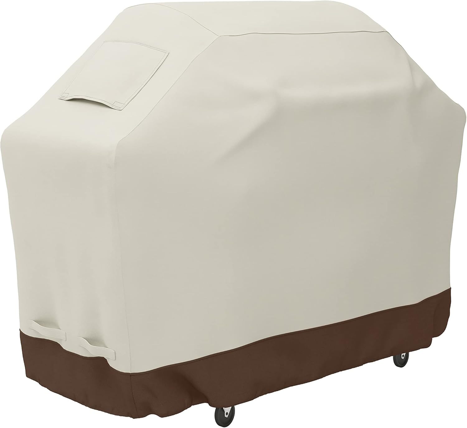 Gas Grill Barbecue Cover for Outdoor, Waterproof, Anti-UV, Durable, 60 inch, Medium, Beige