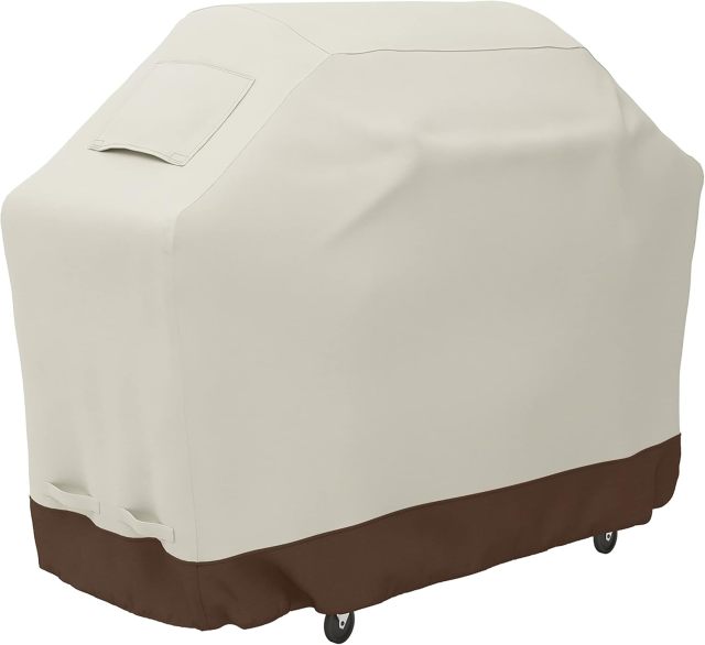 Gas Grill Barbecue Cover for Outdoor, Waterproof, Anti-UV, Durable, 60 inch, Medium, Beige
