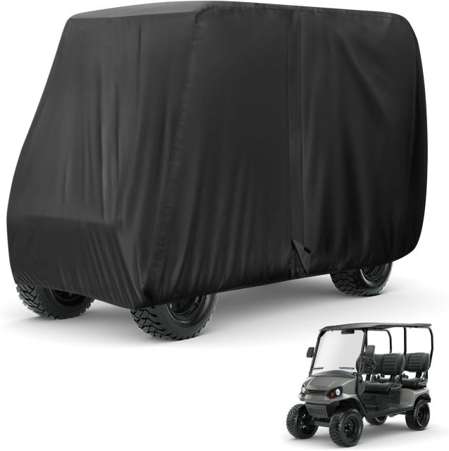 Heavy Duty 2 Seater 300D Oxford Cloth UTV Cover Replacement for Mule Arctic Cat/Textron Size 128.5 x 58.5 x 78.1 Inches