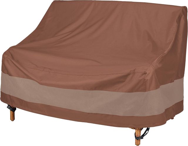 Ultimate Waterproof Patio Sofa Cover, Outdoor Couch Cover with All Weather Protection, Patio Furniture Covers with Attachment Strap, 77"W x 35"D x 35"H, Outdoor Sofa Cover