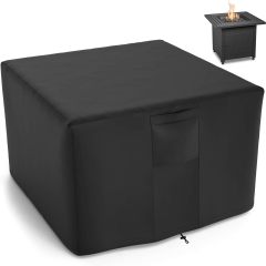 30 Inch Square Fire Pit Cover for Propane Fire Pit/Table, 100% Waterproof Cover Fits 28/30/32 Inch Fire Pit, All Weather Resistant