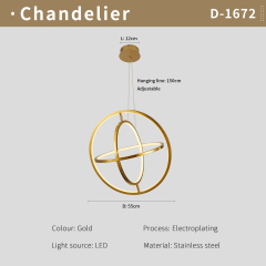 D:55cm L:12cm Hanging line:150cm Adjustable