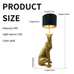 With lampshade: 55*45*150cm; Lampshade: 40*27cm