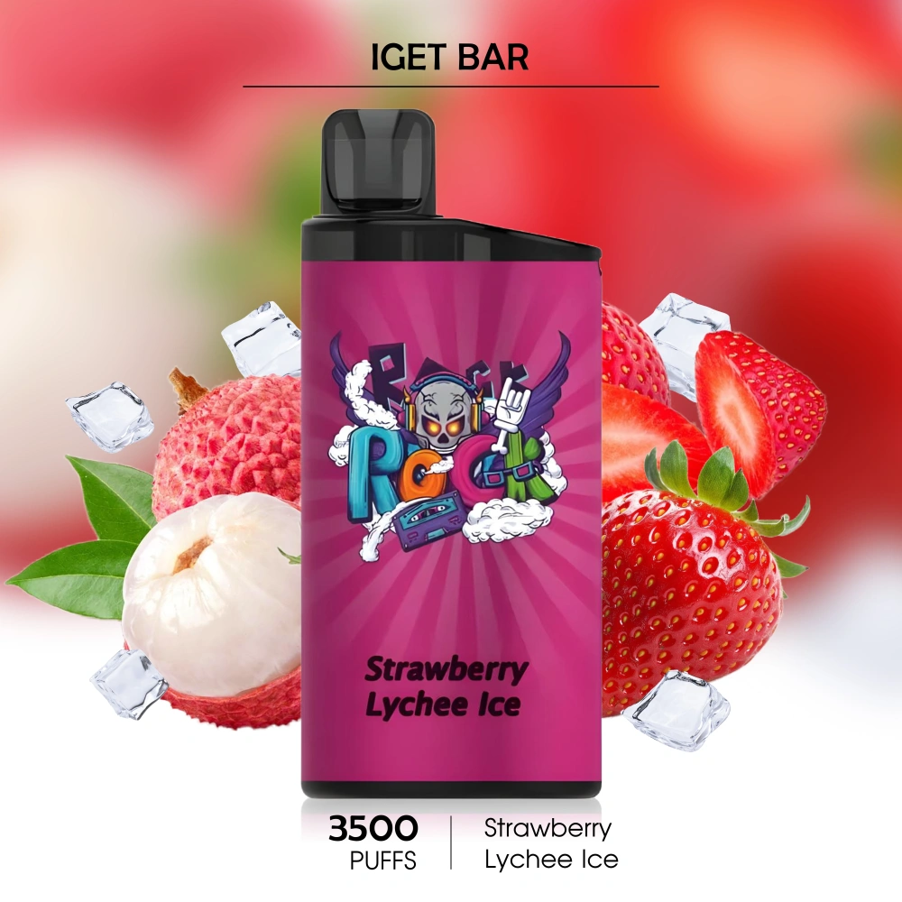 Strawberry Lychee Ice -- IGET BAR - 3500Puffs