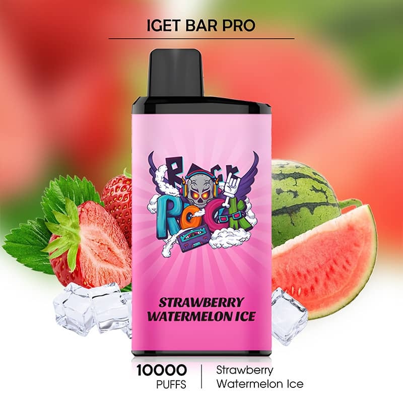 Strawberry Watermelon Ice - IGET Bar Pro - 10000 Puffs