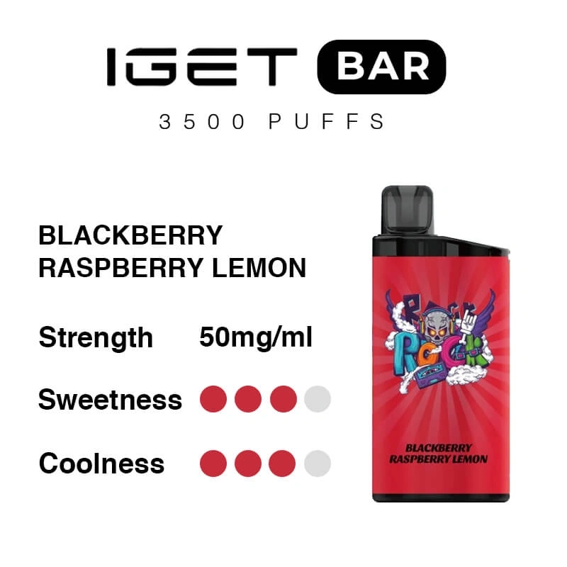 Blackberry Raspberry Lemon -- IGET BAR - 3500Puffs
