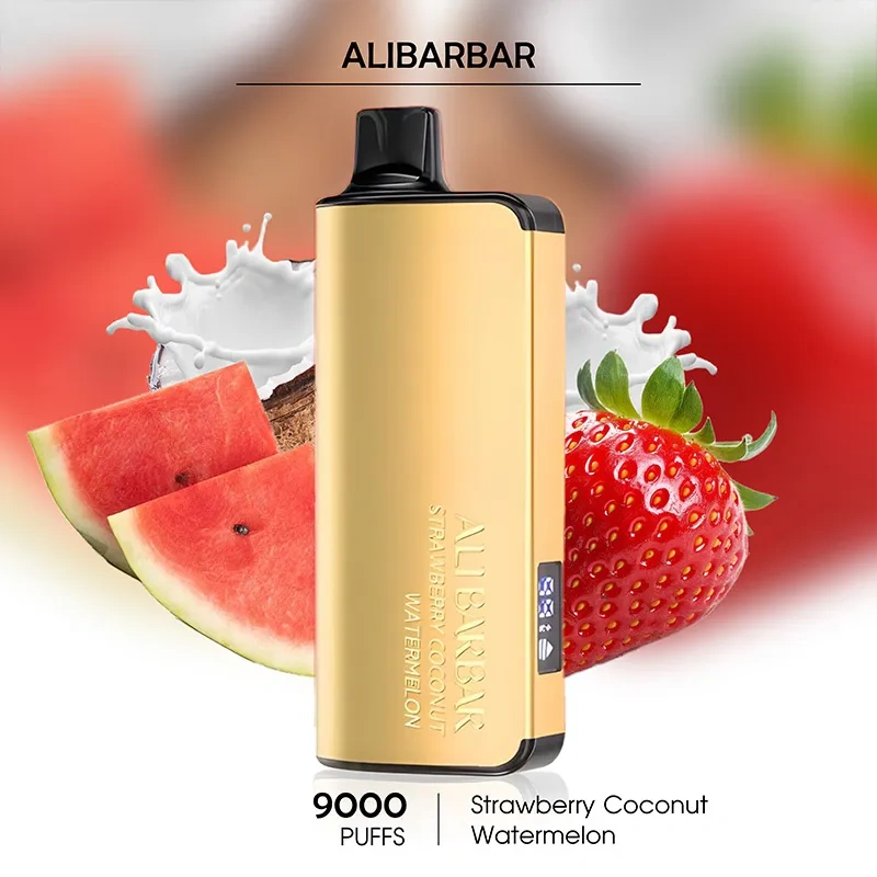 Strawberry Coconut Watermelon - Alibarbar Ingot - 9000Puffs