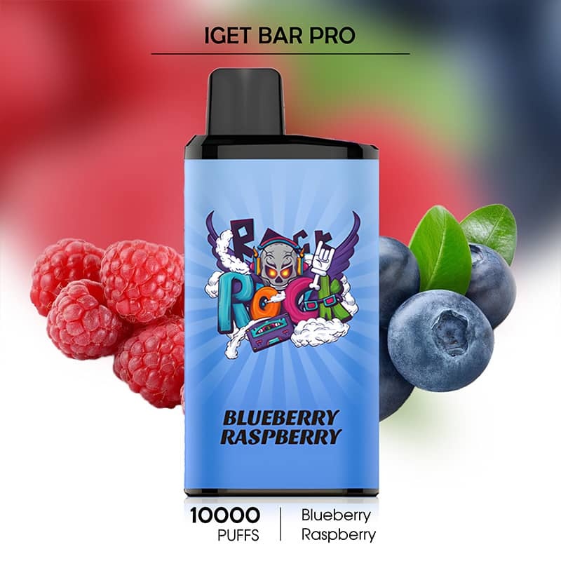 Blueberry Raspberry - IGET Bar Pro - 10000 Puffs