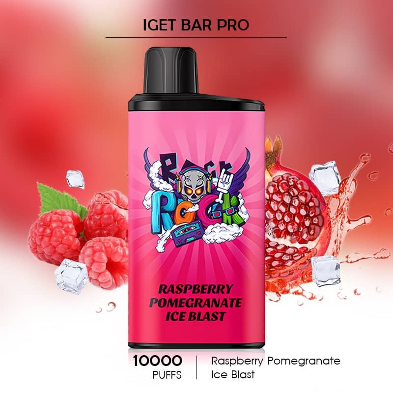 Raspberry Pomegranate Ice Blast - IGET Bar Pro - 10000 Puffs