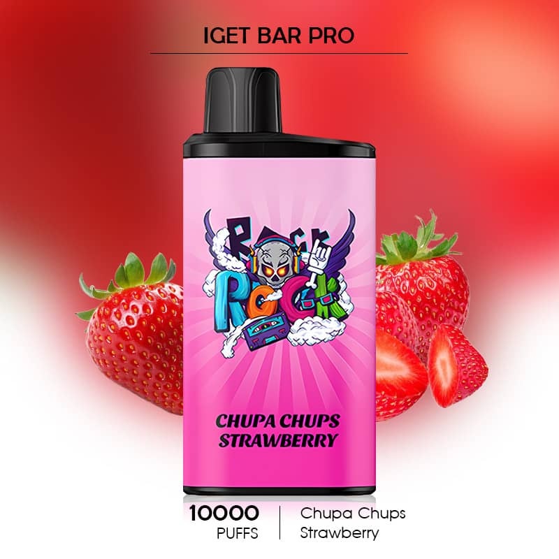 Chupa Chups Strawberry - IGET Bar Pro - 10000 Puffs