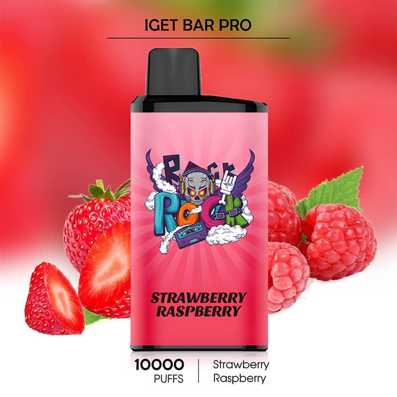Strawberry Raspberry - IGET Bar Pro - 10000 Puffs