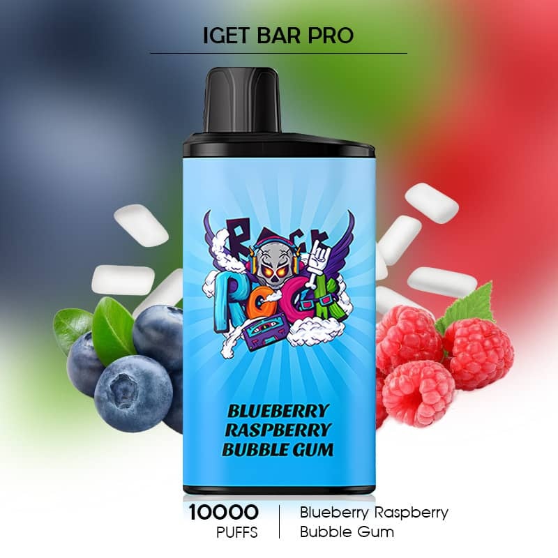 Blueberry Raspberry Bubble Gum - IGET Bar Pro - 10000 Puffs