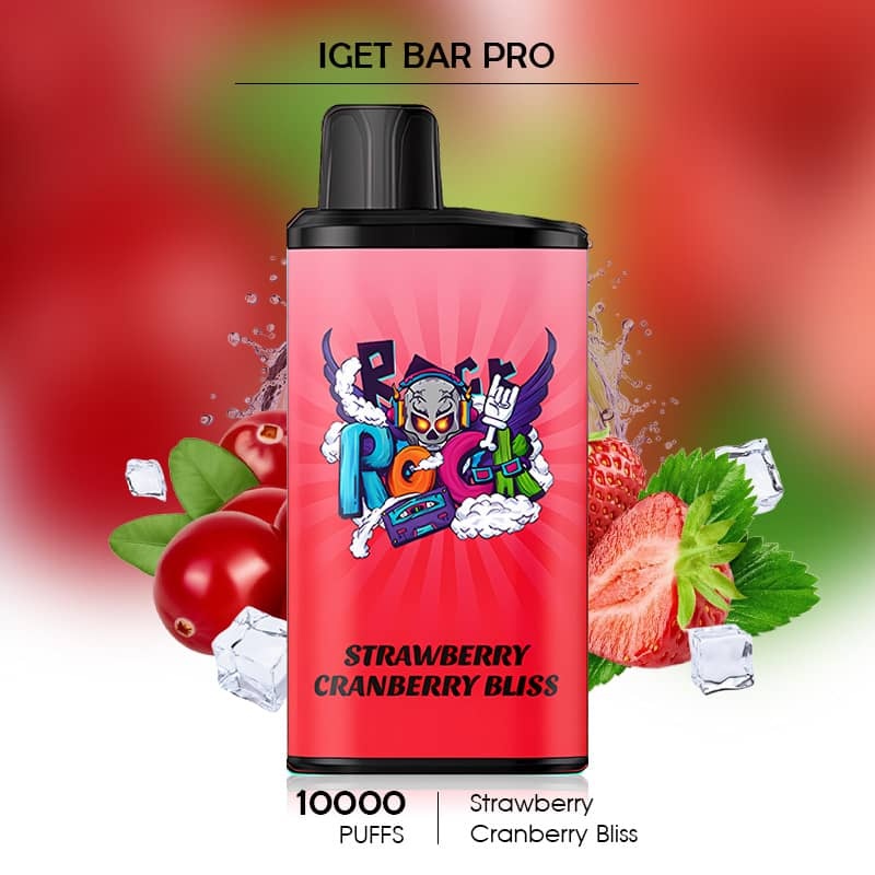 Strawberry  Cranberry Bliss - IGET Bar Pro - 10000 Puffs