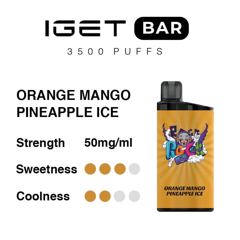 Orange Mango Pineapple Ice -- IGET BAR - 3500Puffs