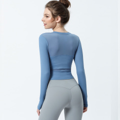 FlexFit Women's Long Sleeve Compression Workout Tee - Quick Dry and Stretchable