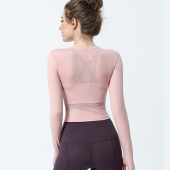 FlexFit Women's Long Sleeve Compression Workout Tee - Quick Dry and Stretchable