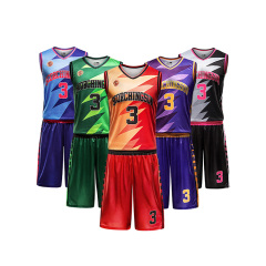 Training basketball jerseys and shorts customized sublimated printing elite quality