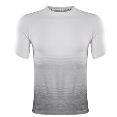 Mens gym running compression t shirts dry fit