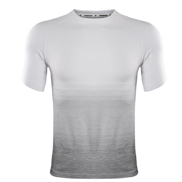Mens gym running compression t shirts dry fit