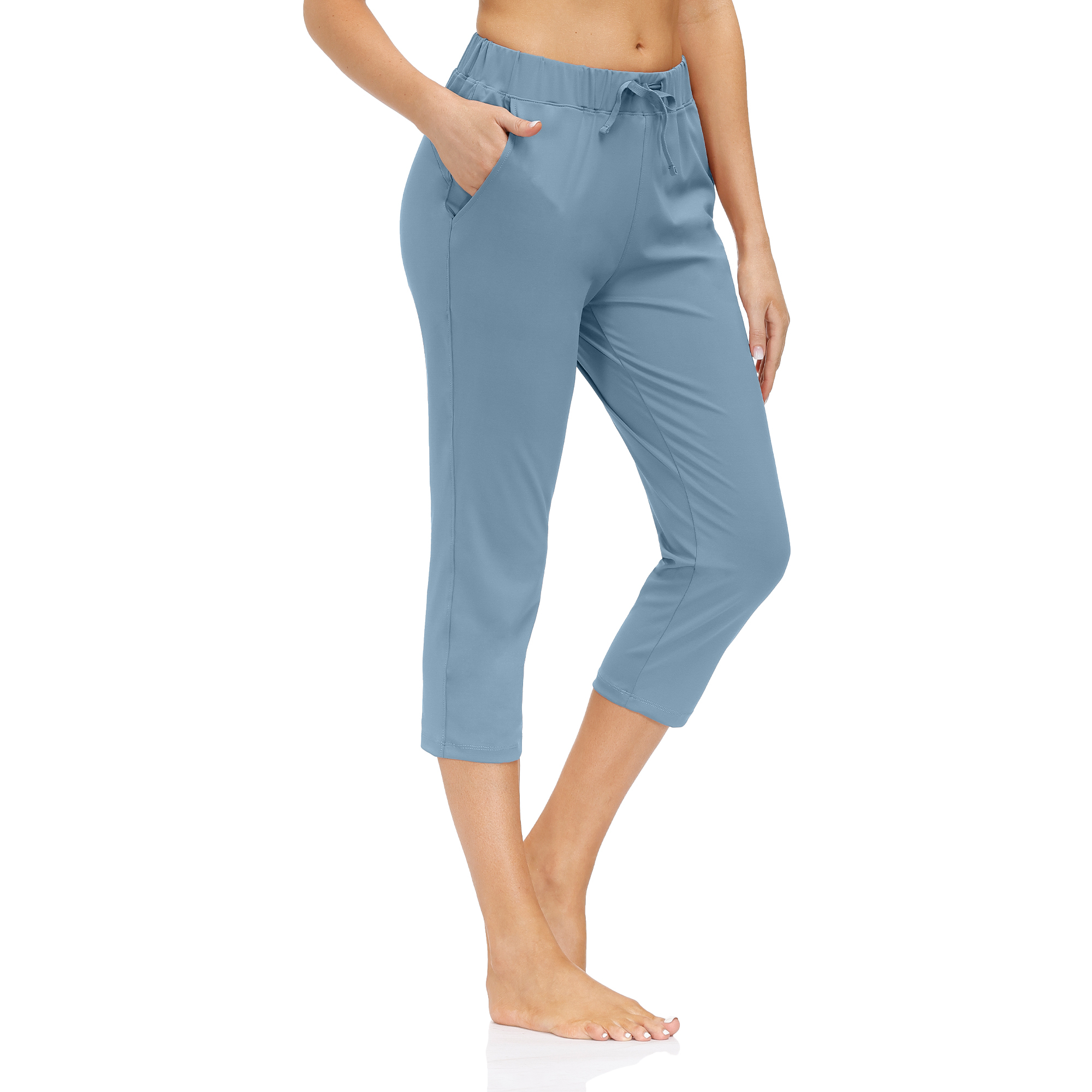 Women gym yoga running jogging Capri pants 3/4 length