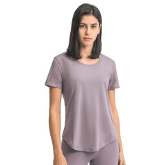 Women Gym Yoga Running T shirt Breathable Slim Cut Multi Colors