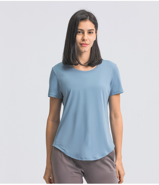 Women Gym Yoga Running T shirt Breathable Slim Cut Multi Colors