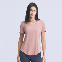 Women Gym Yoga Running T shirt Breathable Slim Cut Multi Colors