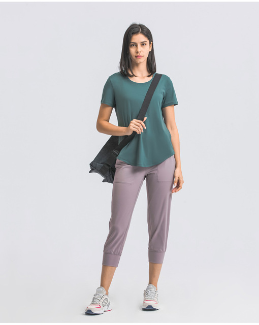 Women Gym Yoga Running T shirt Breathable Slim Cut Multi Colors