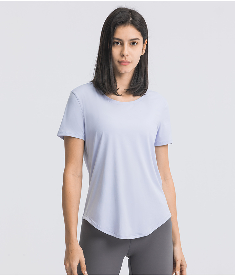 Women Gym Yoga Running T shirt Breathable Slim Cut Multi Colors