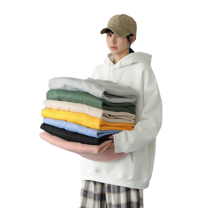 Wholesale OEM Women Girls Multi Colors Blank 100% Cotton Custom Logo Printed Hoodie Manufacturer