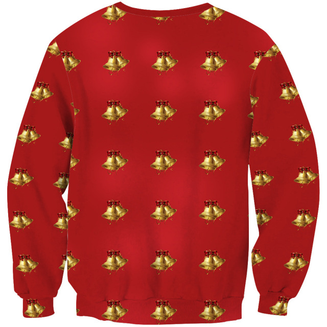 Lovely christmas printed unisex crewneck pullover blank plain sweatshirts men women oversize sweatshirts