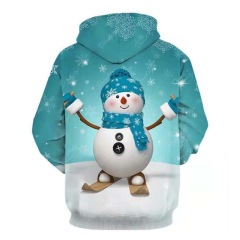 Hot sale winter christmas Mens wholesale custom Sublimation print logo hoodie over size long sleeve hoodie