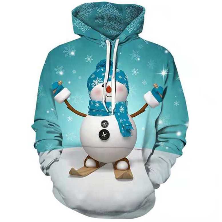 Hot sale winter christmas Mens wholesale custom Sublimation print logo hoodie over size long sleeve hoodie