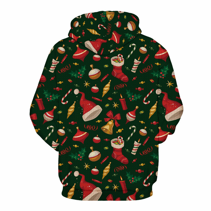 Hot sale winter christmas Mens wholesale custom Sublimation print logo hoodie over size long sleeve hoodie