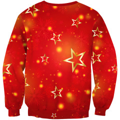 Lovely christmas printed unisex crewneck pullover blank plain sweatshirts men women oversize sweatshirts