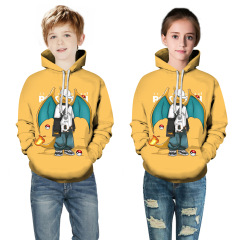 2021new styles kids wholesale custom Sublimation print logo hoodie over size long sleeve hoodie