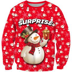 Lovely christmas printed unisex crewneck pullover blank plain sweatshirts men women oversize sweatshirts