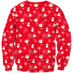 Lovely christmas printed unisex crewneck pullover blank plain sweatshirts men women oversize sweatshirts
