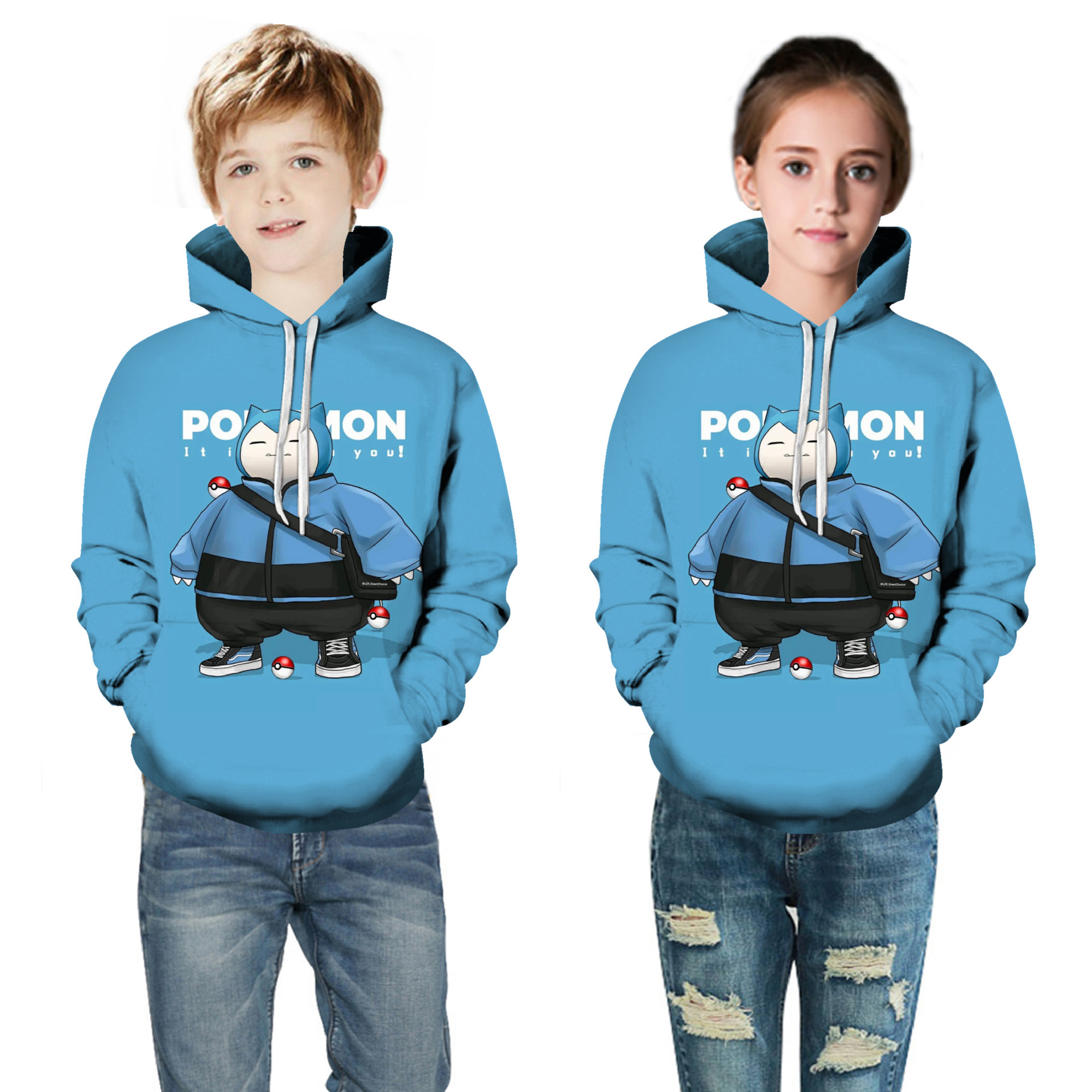 2021new styles kids wholesale custom Sublimation print logo hoodie over size long sleeve hoodie