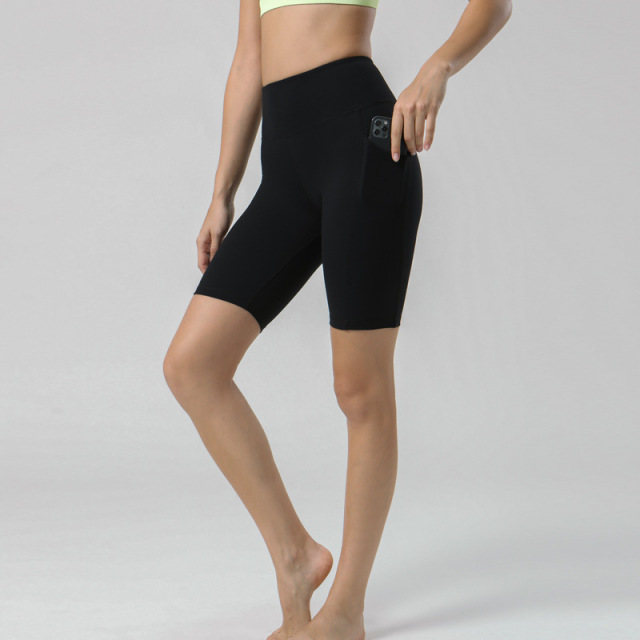 Professional odm 3/4 length yoga pants factory custom brand logo