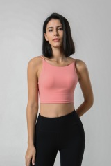 Dispatch Nudity Fashion Green Cross Backless Comfortable Active Women Gym Apparel Sports Bra Yoga