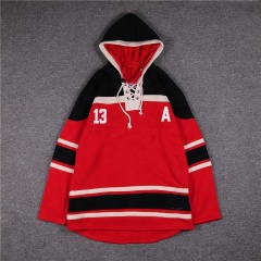 Winter ice hockey jersey hoodie customized sizes colors and logos supplier