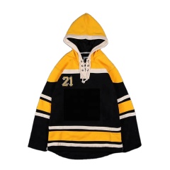 Winter ice hockey jersey hoodie customized sizes colors and logos supplier