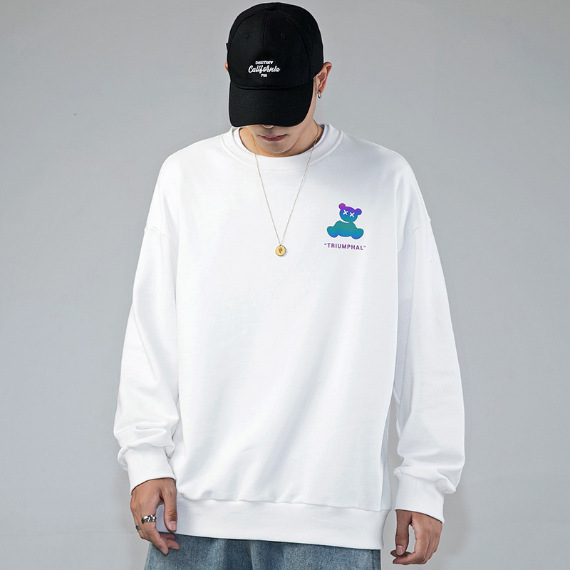 Men's Printing Street Wear Breathable 100% Cotton Hoodies Sweatshirt