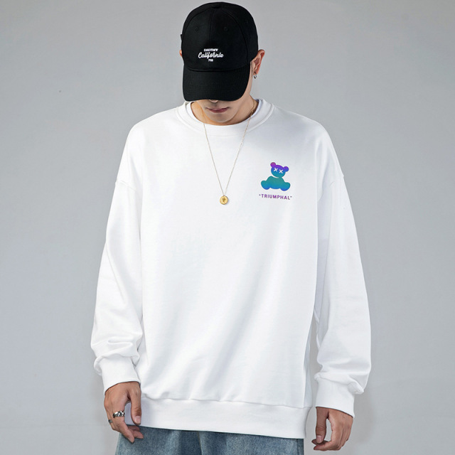 Men's Printing Street Wear Breathable 100% Cotton Hoodies Sweatshirt