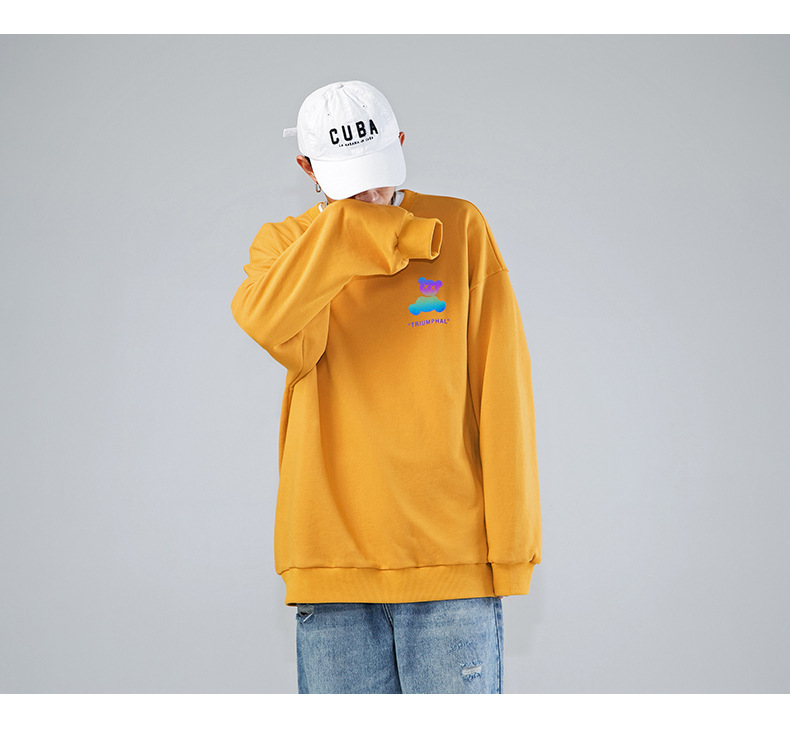 Men's Printing Street Wear Breathable 100% Cotton Hoodies Sweatshirt