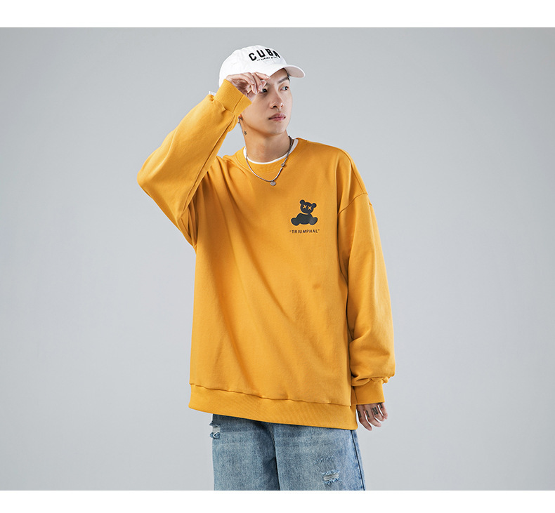 Men's Printing Street Wear Breathable 100% Cotton Hoodies Sweatshirt