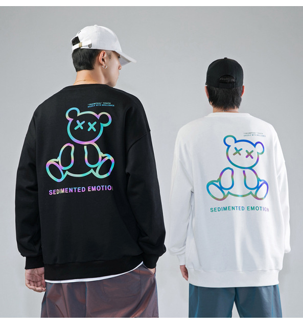 Men's Printing Street Wear Breathable 100% Cotton Hoodies Sweatshirt