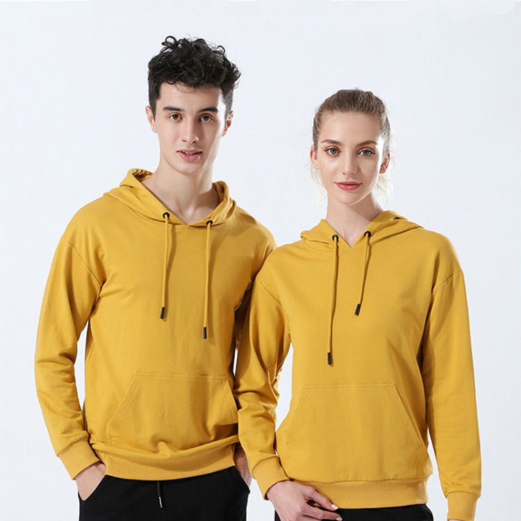 Custom high quality pullover sweater of 100% cotton men and women pullover hoodies